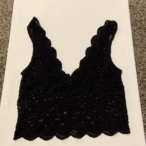 Zara lace black top size S